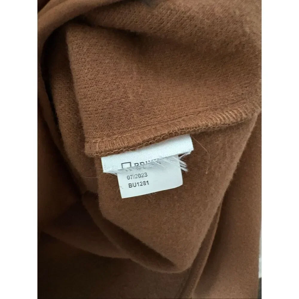 Brixton Durham Felt Stretch Shacket In Bison Brown  Size Medium Men’s